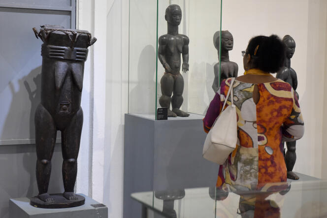 Lors d’une exposition dans le Musée des civilisations d’Abidjan, le 22 novembre 2018.