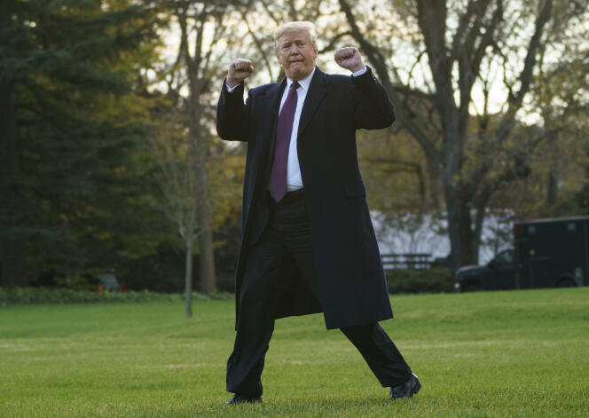 Donald trump, le 20 novembre, après une conférence de presse à la Maison Blanche, à Washington.