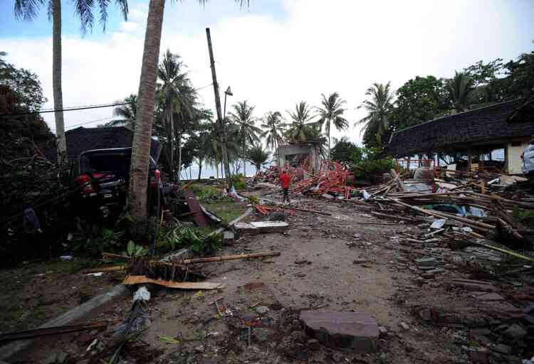 La province de Banten, où se situe Carita, destination touristique, a été la plus touchée par le tsunami.