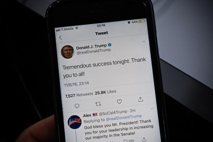 Un tweet posté par Donald Trump, le 6 novembre.