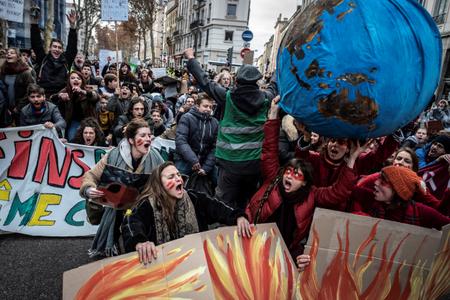 Marche pour le climat à Lyon le 8 décembre.
