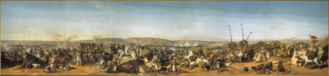 Dans la salle africaine, le tableau peint par Horace Vernet, la « Prise de la smala d’Abd El-Kader, le 16 mai 1843 », par le duc d’Aumale, fils aîné du roi, lequel avait décidé que l’Algérie serait définitivement française.