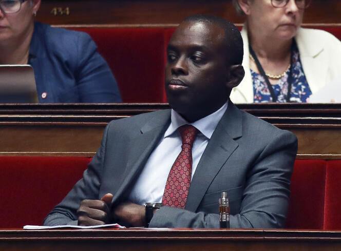 Le député du Val-de-Marne (LRM), Jean-François Mbaye, à l’Assemblée nationale, le 28 juillet 2017.