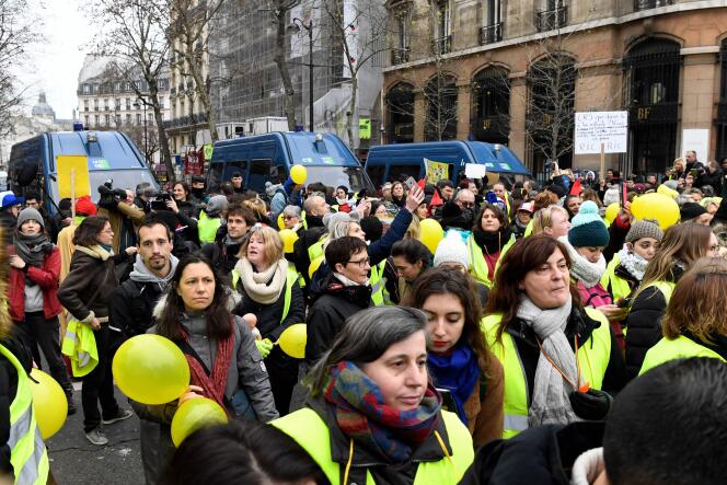 Manifestation à Paris, le 6 janvier.