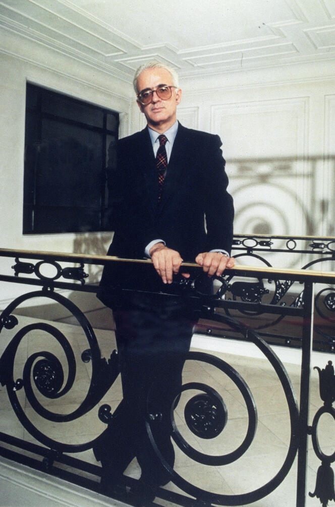Christian Bourgois, fondateur de la maison d’édition qui porte son nom, à Paris, en août 1989.