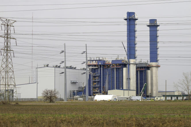 Une centrale à gaz, à Oregon, dans l’Ohio, en avril 2017.