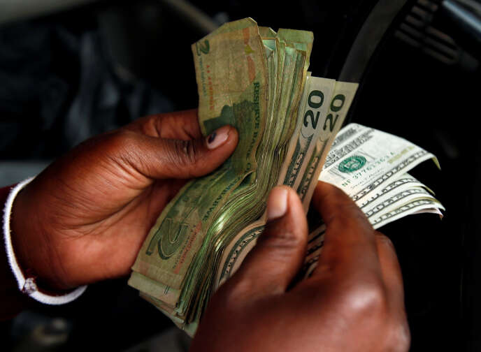 Dollars zimbabwéens, 10 Janvier 2019. REUTERS/Philimon Bulawayo