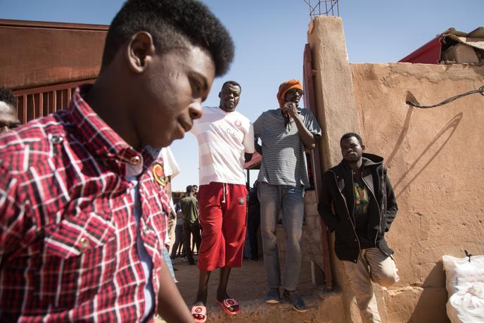 A Sudanese refugee camp in the city of Agadez and managed by the United Nations High Commissioner for Refugees. More than 60 people live here waiting for their administrative situation to clean up.
