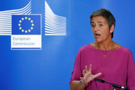 La commissaire européenne à la concurrence, Margrethe Vestager, à Bruxelles, en juillet 2018.