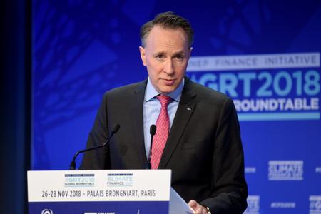Thomas Buberl, directeur général d’Axa, à Paris, le 26 novembre 2018