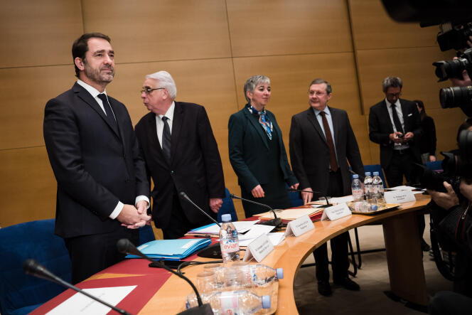 Le ministre de l’intérieur, Christophe Castaner, lors de son audition par la commission des lois du Sénat, le 16 janvier.