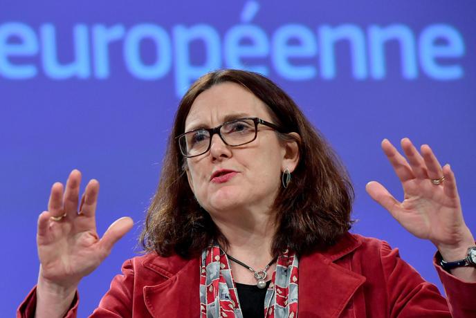EU Trade Commissioner Cecilia Malmström on Friday 18 January in Brussels.