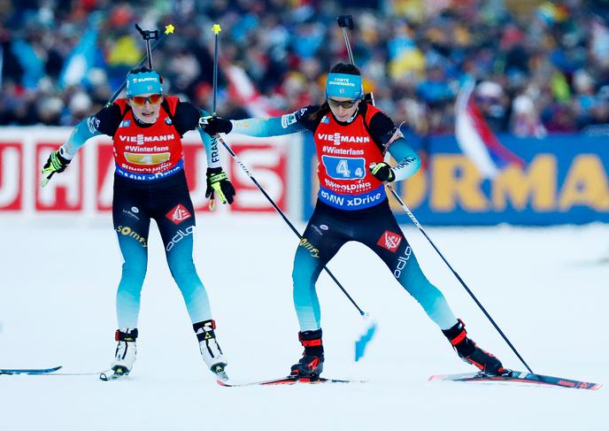 Impeccable shooting, the French won their first victory of the season in relay.