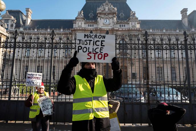 Manifestation des « gilets jaunes », samedi 19 janvier à Lyon.