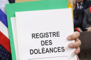 Un cahier des doléances à Cahors, en France, en janvier 2018.
