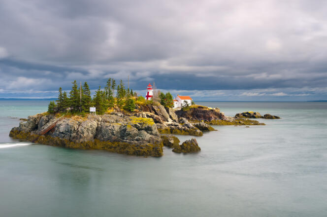 Le phare de Head Harbour, dans le sud-ouest du Nouveau-Brunswick, au Canada.