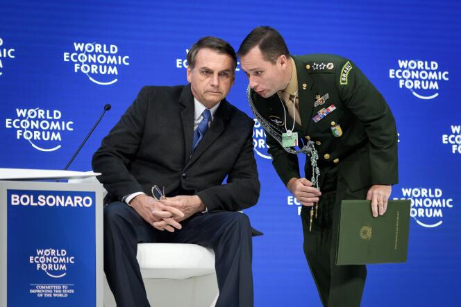 Jair Bolsonaro, le 22 janvier au Forum de Davos, en Suisse.