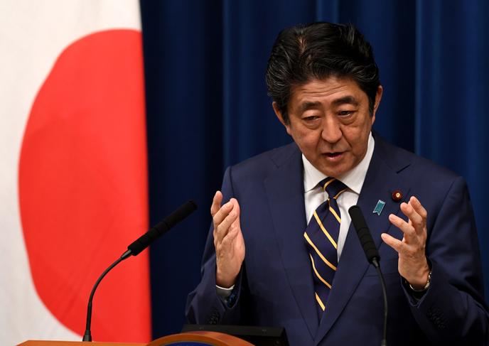 Le premier ministre japonais, Shinzo Abe, lors d’une conférence de presse, à Tokyo, le 10 décembre 2018.
