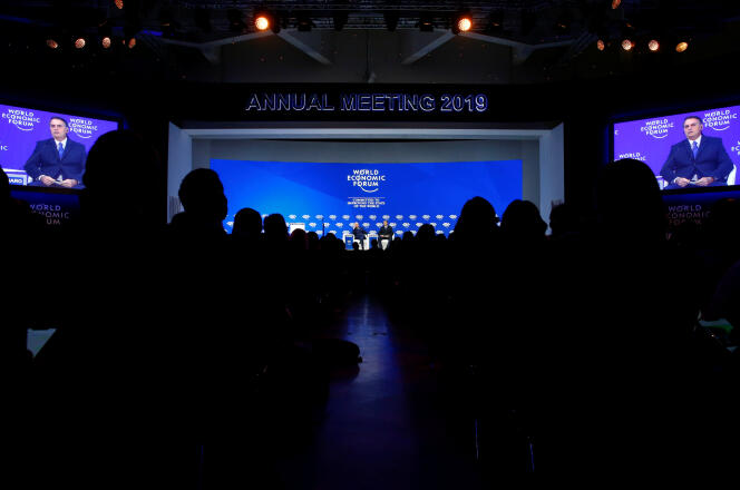 Forum économique mondial à Davos, le 22 janvier.