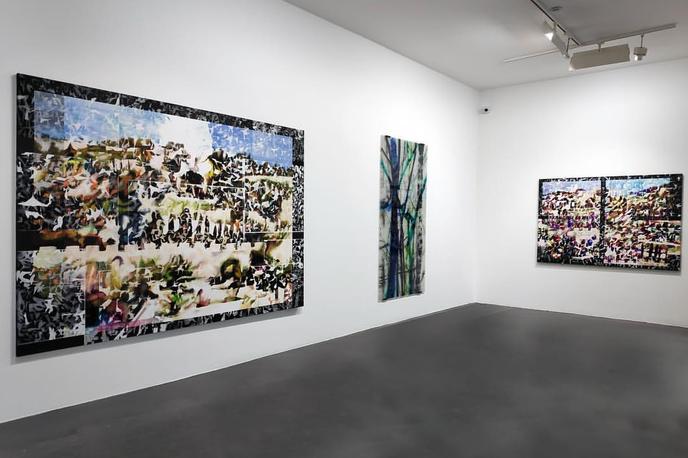 Vue de l’exposition « Là-bas… », de Carole Benzaken, à la galerie Nathalie Obadia (Paris 4e).