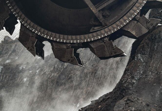 Une mine de lignite à ciel ouvert à Welzow, dans l’est de l’Allemagne, le 25 janvier.