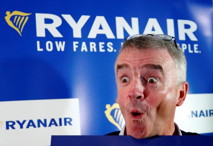 Le patron de Ryanair, Michael O'Leary, à Machelen, près de Bruxelles, en octobre 2018.