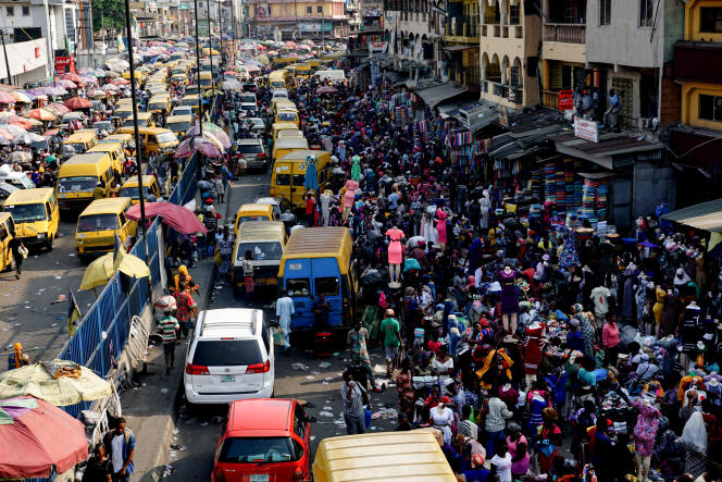 Embouteillage à Lagos, capitale économique du Nigeria.
