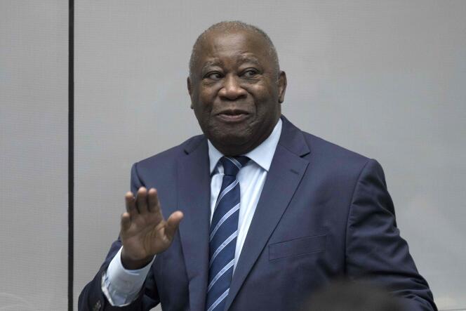 Laurent Gbagbo à la Cour pénale internationale,  le 15 janvier 2019.