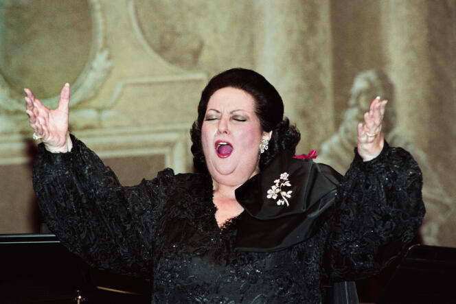 L’Espagnole Montserrat Caballe, à l’Opéra Garnier, en 1993.
