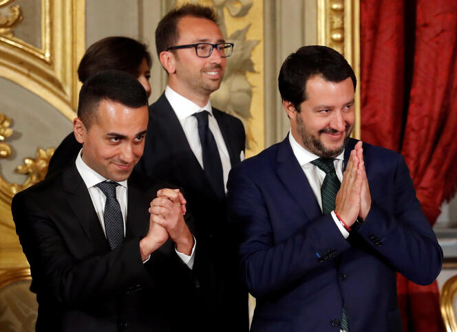 Luigi Di Maio et Matteo Salvini, le 1er juin à Rome.