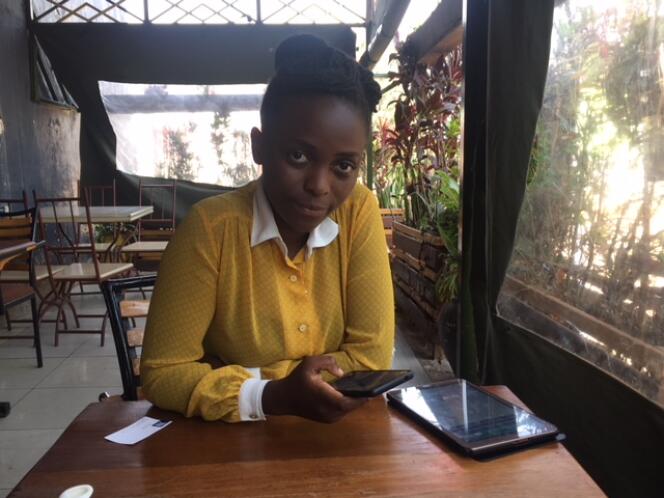 Sylvie Uhirwa, cofondatrice de l’application Tantine, le 1er février 2019 à Kigali.