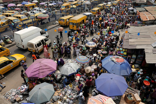Marché d’Idumotade à Lagos, au Nigeria, le 11 février 2019.