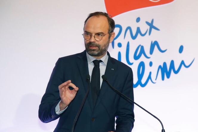 Le premier ministre Edouard Philippe lors de la remise du prix Ilan-Halimi contre l’antisémitisme, le 12 février à Paris.