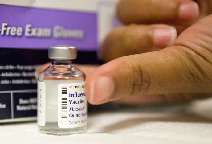 Un vaccin contre la grippe, photographié à Atlanta (Etats-Unis) en 2018.