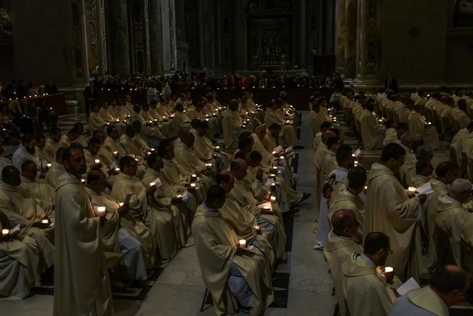 Une messe à la basilique Saint Pierre, à Rome, le 2 février.