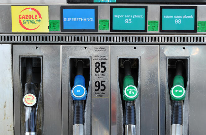 Une station-service proposant le carburant superéthanol E85, à Bordeaux, en 2008.