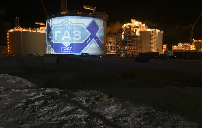 L'usine Yamal LNG, la deuxième usine de gaz naturel liquéfié de Russie, dans le port arctique de Sabetta (Russie), a dicembre 2017.