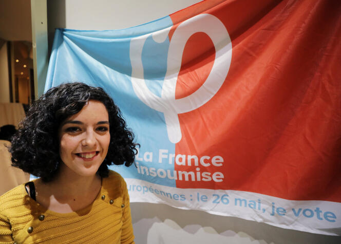 Manon Aubry, la tête de liste de La France insoumise pour les élections européennes du 26 mai.