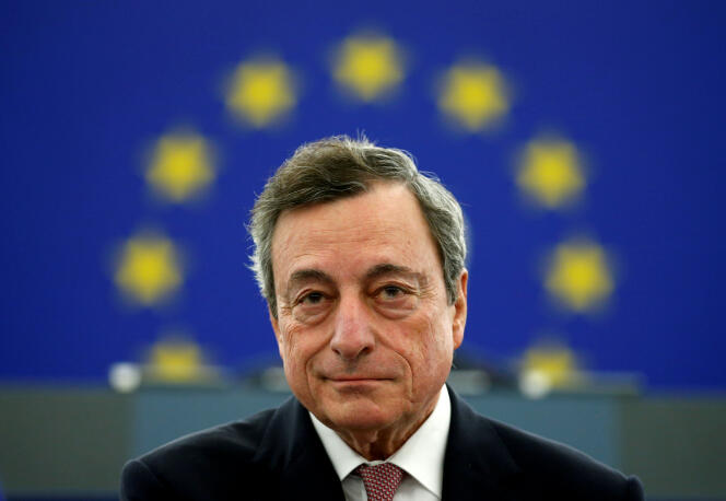 Mario Draghi in Strasbourg, 15 January 2019.