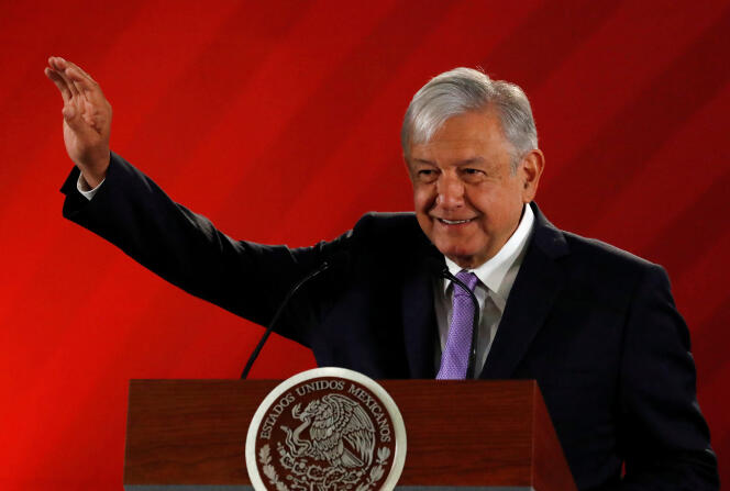Le président mexicain, Andres Manuel Lopez Obrador, à Mexico, le 15 février 2019.