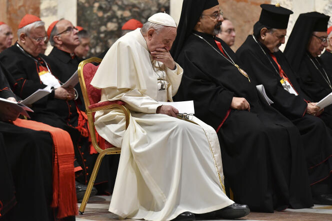 Le pape François, au Vatican, le 23 février.