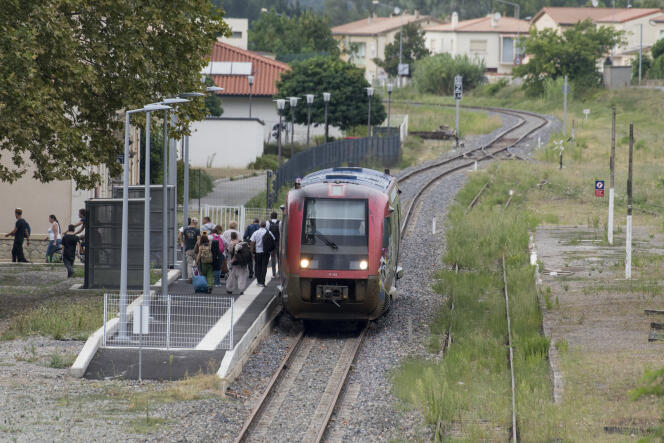Le nouveau terminus de la liaison entre Carcassonne et Quillan (Aude), le 28 août 2018.