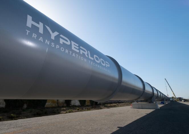 La piste d’essai de l’Hyperloop TT, à Toulouse Francazal.
