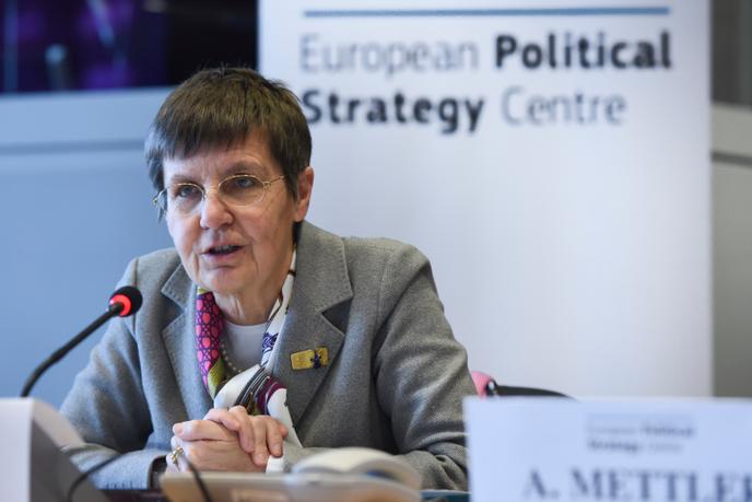 Elke König, en 2015, à Bruxelles.