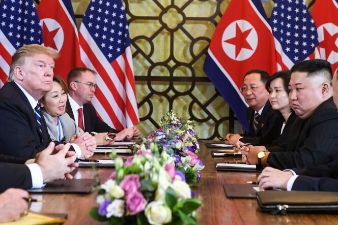 Donald Trump et Kim Jong-un à Hanoï, le 28 février.
