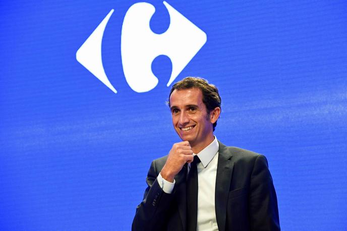 Alexandre Bompard présente les résultats de la société le 28 février 2019.