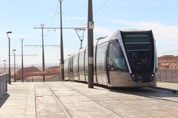 Le tramway de Ouargla, en décembre 2018.