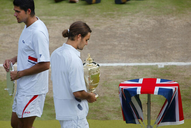 Roger Federer remporte Wimbledon en 2003