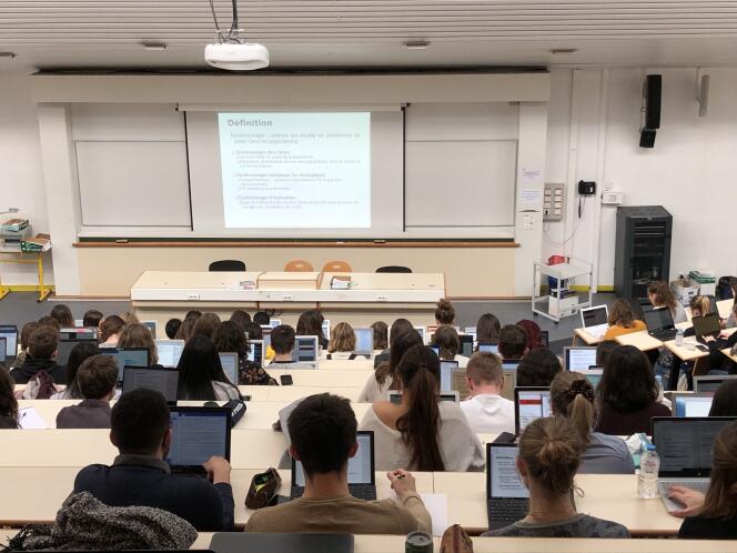 Etudiants de l’antenne délocalisée de Paces à l’université du Havre, le 27 février 2019.