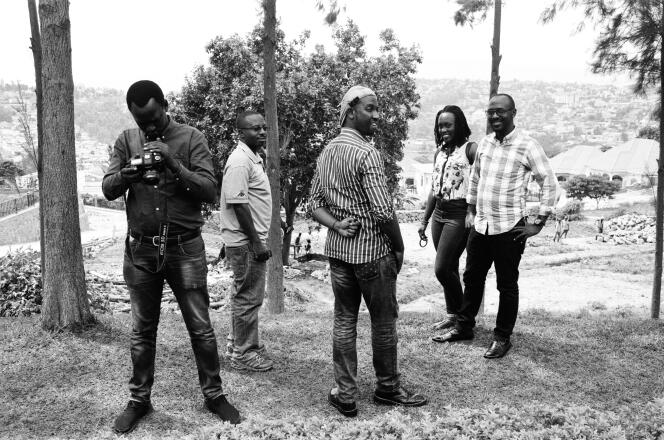 Des journalistes burundais issus de plusieurs médias en exil installés à Kigali, la capitale du Rwanda en janvier 2019.